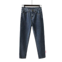 Boyfriends Straight Denim Pants Women Jeans Vintage Retro Loose Skinny Jeans Cool High Waist Black Jeans Ladies Plus Size Pants
