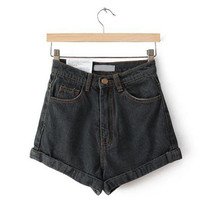 GOPLUS High Waist Denim Shorts for Women Vintage Sexy Brand Shorts Jeans Women Denim Shorts Feminino Slim Hip Plus Size C3627