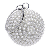 Handmade Pearl Beads Clutch Bag