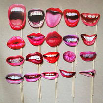 Funny Lip Mouth DIY Photo Booth Wedding Props