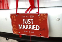 Just Married - Car Banner
