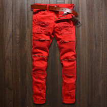 Men Skinny Jeans Stretch Slim Fit Denim Pants