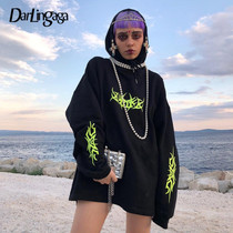 Harajuku oversized gothic hoodie