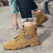 Men's winter Martin boots plus velvet casual cotton shoes