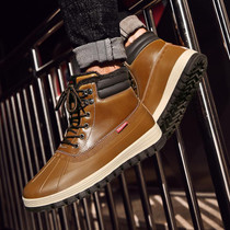 Men add cotton to keep warm in winter outdoor casual shoes to keep warm hiking boots