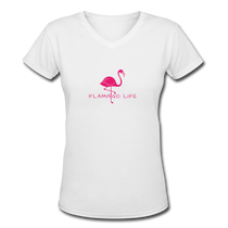 Flamingo Life Womens V Neck