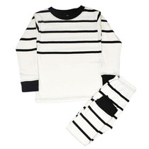 Black Cream Stripe Pajamas