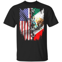 American Flag And Mexican Flag Vintage American Mexican Flag Combination For Indoor Outdoor