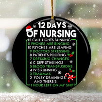 12 Days Of Nursing Ornament Nurse Christmas Ornament Nurse Gift Ideas Christmas Tree Decor 12 Days Of Nursing Ornament Nurse Christmas Ornament Nurse Gift Ideas Christmas Tree Decor