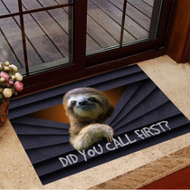 Sloth Did You Call First Doormat Hilarious Animal Welcome Mat Unique Gifts For Sloth Lovers
