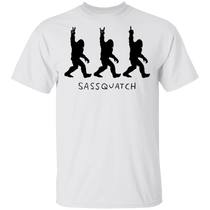 Sassquatch T-Shirt Funny Bigfoots Rock And Roll Awesome Tees Bigfoot Gifts Ideas For Birthday