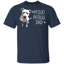 Proud Pitbull Dad T-Shirt Tattoos I Love Dad First Fathers Day Gifts