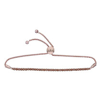 Bracelets |  10kt White Gold Womens Round Brown Diamond Bolo Bracelet 2 Cttw |  Splendid Jewellery