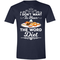 Short-Sleeve Men's T-Shirt No Diet Word