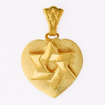 Small Star In Heart Pendant