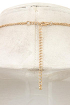 Double chain cross pendant necklace