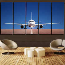 Face to Face with Airbus A320 Printed Canvas Prints (5 Pieces)