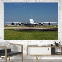 Face to Face with Airbus A380 Printed Canvas Posters (1 Piece)