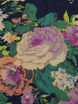 Retro Floral Printed Floor-Length Dress