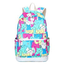 school bags for teenagers Satchel Cartoon canvas backpack fashion Women's backpacks