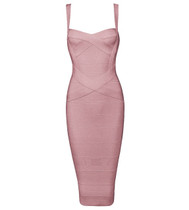 INDRESSME 2018 Women's Midi Bandage Dress Sexy Spaghetti Strap Bodycon Club Party Dresses Vestidos Wholesale