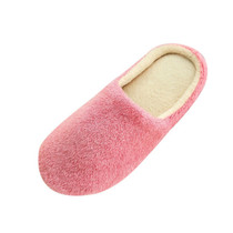 2019 Unisex Winter Home Floor Soft Women Indoor Slippers Outsole Cotton-Padded Shoes Home Slippers Short Plush Warm Soft Cotto