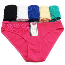 Women underwear briefs sexy women's panties full transparent lace seamless sexy plus size women cotton underwear panty  1 Piece