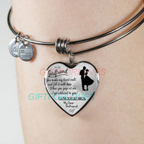 To my girlfriend: Gift Ideas for girlfriend, girlfriend bangle, to my girlfriend bangle, beautiful girlfriend bangle, best gifts for girlfriend, birthday gifts for girlfriend, boyfriend and girlfriend bangle 769fHbb