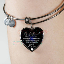To my girlfriend: Gift Ideas for girlfriend, girlfriend bangle, to my girlfriend bangle, beautiful girlfriend bangle, best gifts for girlfriend, birthday gifts for girlfriend, boyfriend and girlfriend bangle 767fHsb