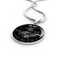 To My Wife Luxury Necklace: Husband And Wife Necklace, Birthday Gifts For Wife, Birthday Gifts For Her, Necklace For Wife Gifts  546WG