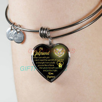 To my girlfriend: Gift Ideas for girlfriend, girlfriend bangle, to my girlfriend bangle, beautiful girlfriend bangle, best gifts for girlfriend, birthday gifts for girlfriend, boyfriend and girlfriend bangle 672fHgb