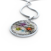 To My Grandaughter Luxury Necklace: Grandchildren And Grandparents Necklace, Birthday Gifts For Grandaughter, Best Gifts For Grandaughter 253gdaso