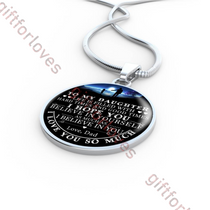 To my daughter: birthday gift for daughter, special gift for daughter from dad, luxury necklace for daughter, father and daughter necklace, best daughter necklace 217dds