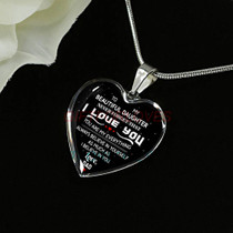 To my daughter: Gift Ideas for daughter, daughter necklace, to my daughter necklace, best gifts for daughter, birthday gifts for daughter, father and daughter necklace, daughter necklace from parents, 852fdsn
