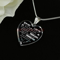 To my wife: Gift Ideas for wife, beautiful wife necklace, wife necklace, to my wife necklace, best gifts for wife, birthday gifts for wife, husband and wife necklace 801fwsn