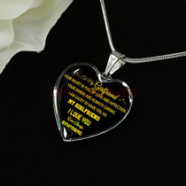 To my girlfriend: Gift Ideas for girlfriend, girlfriend necklace, to my girlfriend necklace, beautiful girlfriend necklace, best gifts for girlfriend, birthday gifts for girlfriend, boyfriend and girlfriend necklace 765fHgn