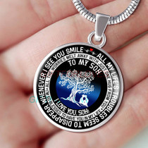 To my son: Gift for Christmas 2018, Christmas gift ideas for son, son necklace, to my son necklace, son necklace from parents, best gifts for son, birthday gifts for son, mother and son necklace, mother and son necklace, special son necklace 902