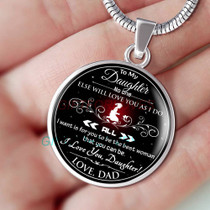 To my daughter: Gift for Christmas 2018, Christmas gift ideas for daughter, daughter necklace, to my daughter necklace, best gifts for daughter, birthday gifts for daughter, father and daughter necklace, daughter necklace from parents, 900