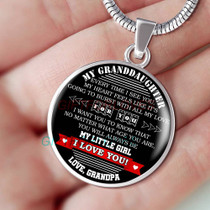 To my granddaughter: Gift for Christmas 2018, Christmas gift ideas for granddaughter,Birthday gifts for granddaughter, best gifts for granddaughter, special granddaughter necklace, amazing granddaughter necklace, to my granddaughter necklace, 895
