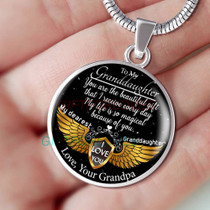 To my granddaughter: Gift for Christmas 2018, Christmas gift ideas for granddaughter,Birthday gifts for granddaughter, best gifts for granddaughter, special granddaughter necklace, amazing granddaughter necklace, to my granddaughter necklace, 813