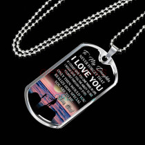 To My Daughter Dog Tag Birthday Gift Ideas for daughter, daughter necklace, to my daughter necklace, best gifts for daughter, birthday gifts for daughter, father and daughter necklace, daughter necklace from parents  1190fdrn