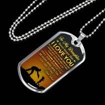 To My Daughter Dog Tag Birthday Gift Ideas for daughter, daughter necklace, to my daughter necklace, best gifts for daughter, birthday gifts for daughter, father and daughter necklace, daughter necklace from parents  1146fdrn