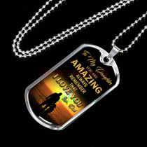 To My Daughter Dog Tag Birthday Gift Ideas for daughter, daughter necklace, to my daughter necklace, best gifts for daughter, birthday gifts for daughter, father and daughter necklace, daughter necklace from parents  1183fdrn