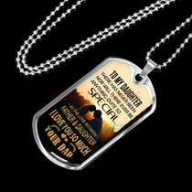To My Daughter Dog Tag Birthday Gift Ideas for daughter, daughter necklace, to my daughter necklace, best gifts for daughter, birthday gifts for daughter, father and daughter necklace, daughter necklace from parents  1138fdrn