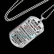 To My Daughter Dog Tag Birthday Gift Ideas for daughter, daughter necklace, to my daughter necklace, best gifts for daughter, birthday gifts for daughter, father and daughter necklace, daughter necklace from parents  1133fdrn