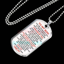 To My Daughter Dog Tag Birthday Gift Ideas for daughter, daughter necklace, to my daughter necklace, best gifts for daughter, birthday gifts for daughter, father and daughter necklace, daughter necklace from parents  1131fdrn