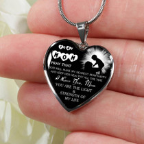 Mother And Son Necklace Perfect Gifts Mom Mother Mama From Son - I Love You, Mom 1048ms-sb