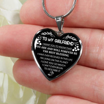 TO MY GIRLFRIEND: GIFT IDEAS FOR GIRLFRIEND, GIRLFRIEND NECKLACE, TO MY GIRLFRIEND NECKLACE, BEAUTIFUL GIRLFRIEND NECKLACE, BEST GIFTS FOR GIRLFRIEND, BIRTHDAY GIFTS FOR GIRLFRIEND, BOYFRIEND AND GIRLFRIEND NECKLACE  923gs