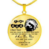 Mother And Son Necklace Perfect Gifts Mom Mother Mama From Son - I Love You, Mom 1076mo