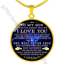 To my son necklace, best gift for son, special birthday gift for son from dad, father and son necklace, amazing gift for your son 672sdg